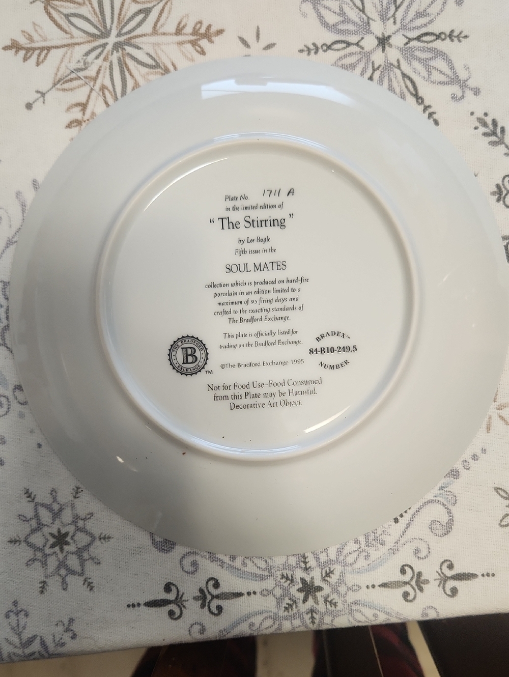 The Stirring 'Soul Mates' Decorative Plate - White - Bradford Exchange